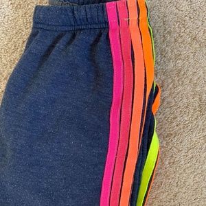 Heather navy neon aviator nation sweatpants